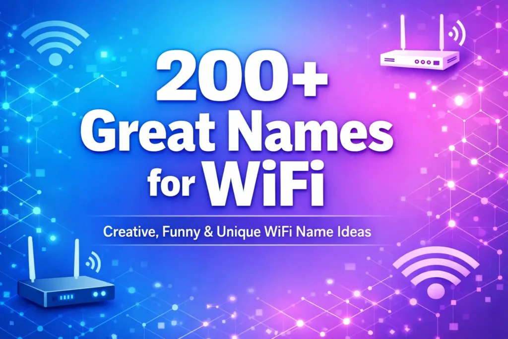 200+ Great Names for WiFi