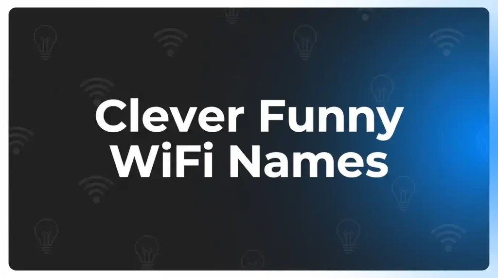 clever funny wifi names image