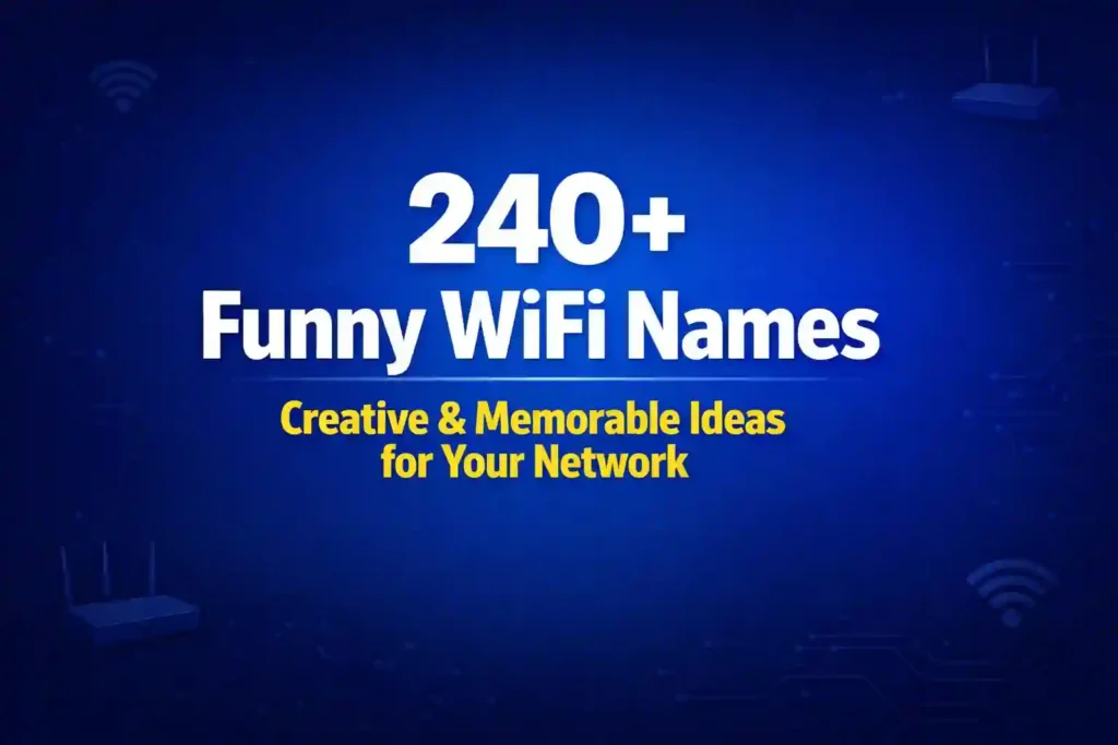 240+ funny wifi names